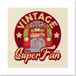 Vintage cars, classic cars, retro cars Posters and Art